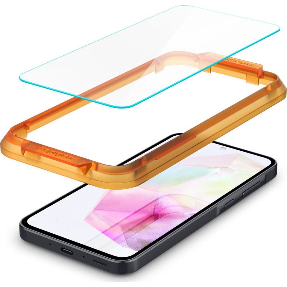 Glas für die Schutzhülle für Galaxy A35 5G, Spigen Glas.tR AM 2-Pack