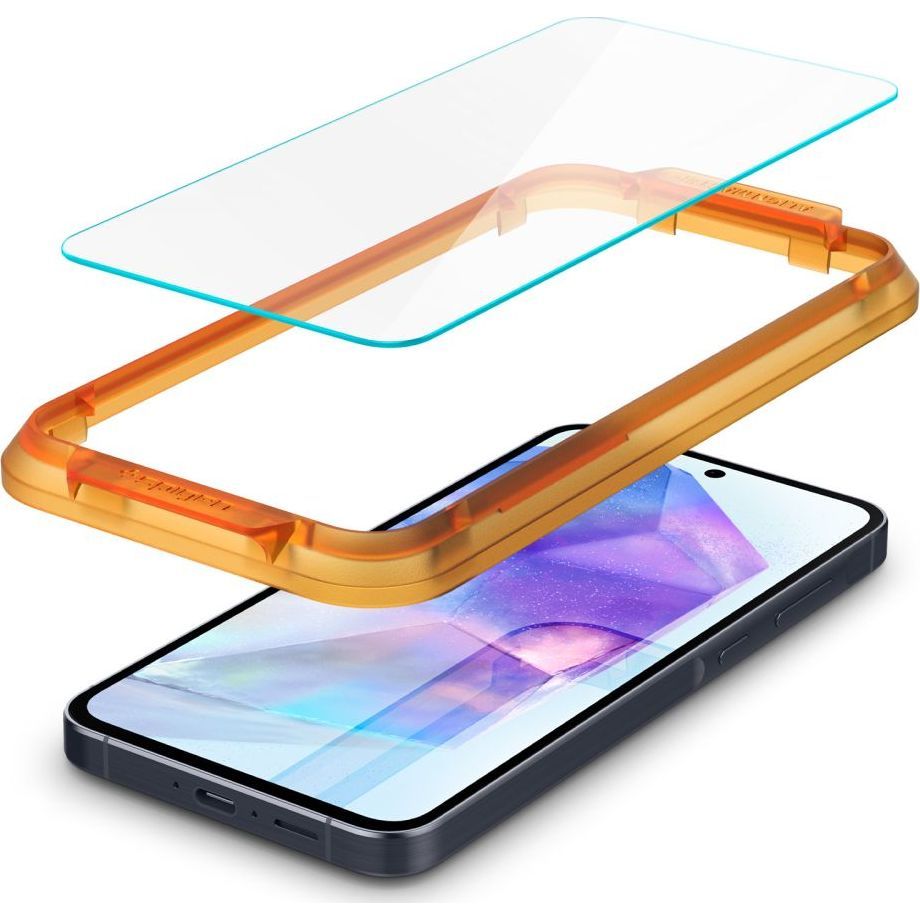Glas für die Schutzhülle für Galaxy A55 5G, Spigen Glas.tR AM 2-Pack