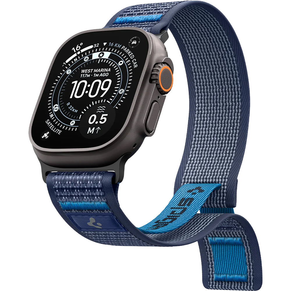 Armband für Apple Watch 49/46/45/44 mm, Spigen Athlex Air 2, Dunkelblau