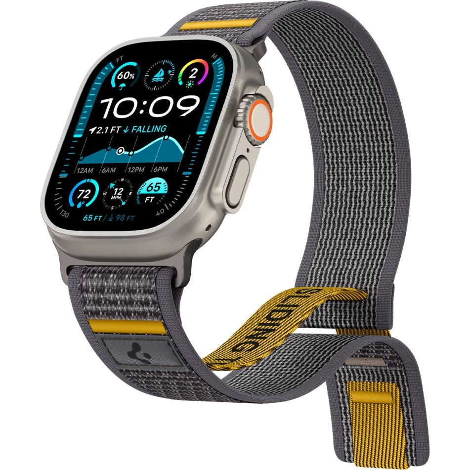 Armband für Apple Watch 49/46/45/44 mm, Spigen Athlex Air, Grau
