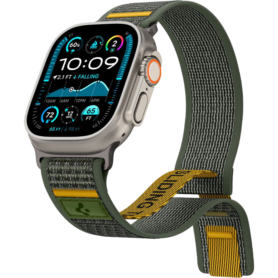 Armband für Apple Watch 49/46/45/44 mm, Spigen Athlex Air, Grün