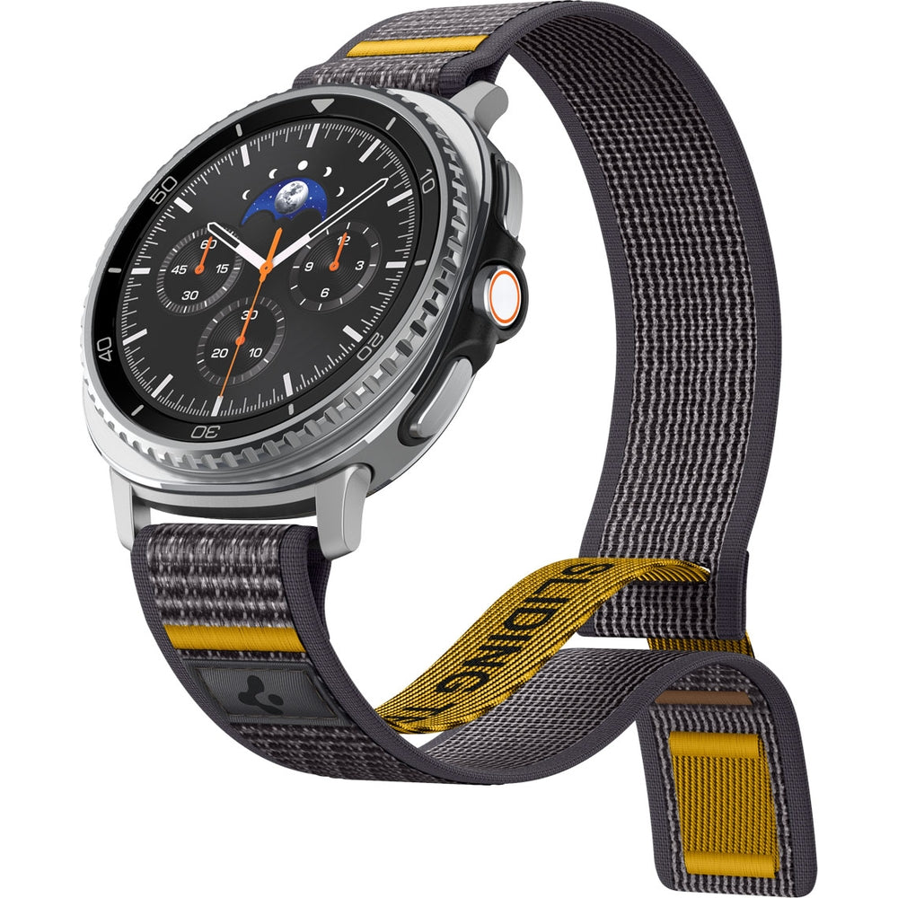 Armband für Galaxy Watch 9 40 mm / 44 mm / 8 40 mm / 44 mm / 8 Classic 46 mm, Spigen Athlex Air, Grau