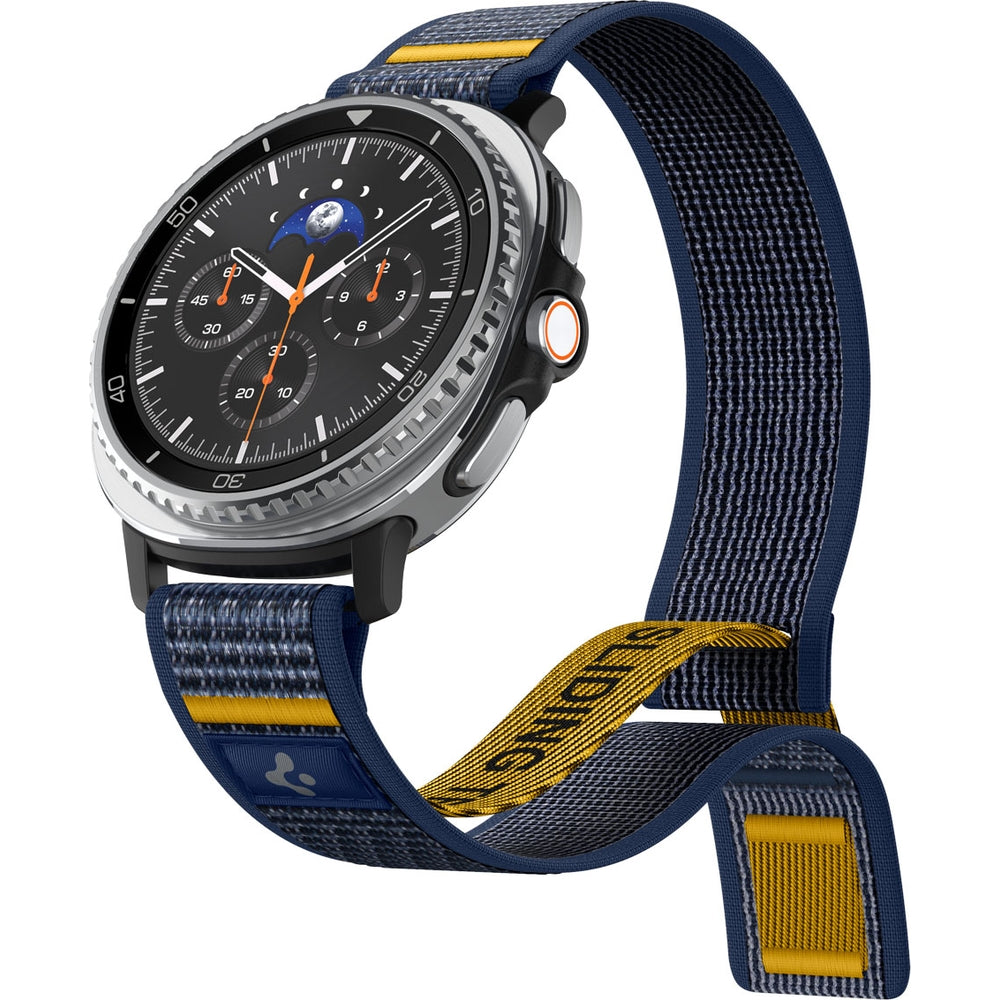 Armband für Galaxy Watch 9 40 mm / 44 mm / 8 40 mm / 44 mm / 8 Classic 46 mm, Spigen Athlex Air, Dunkelblau