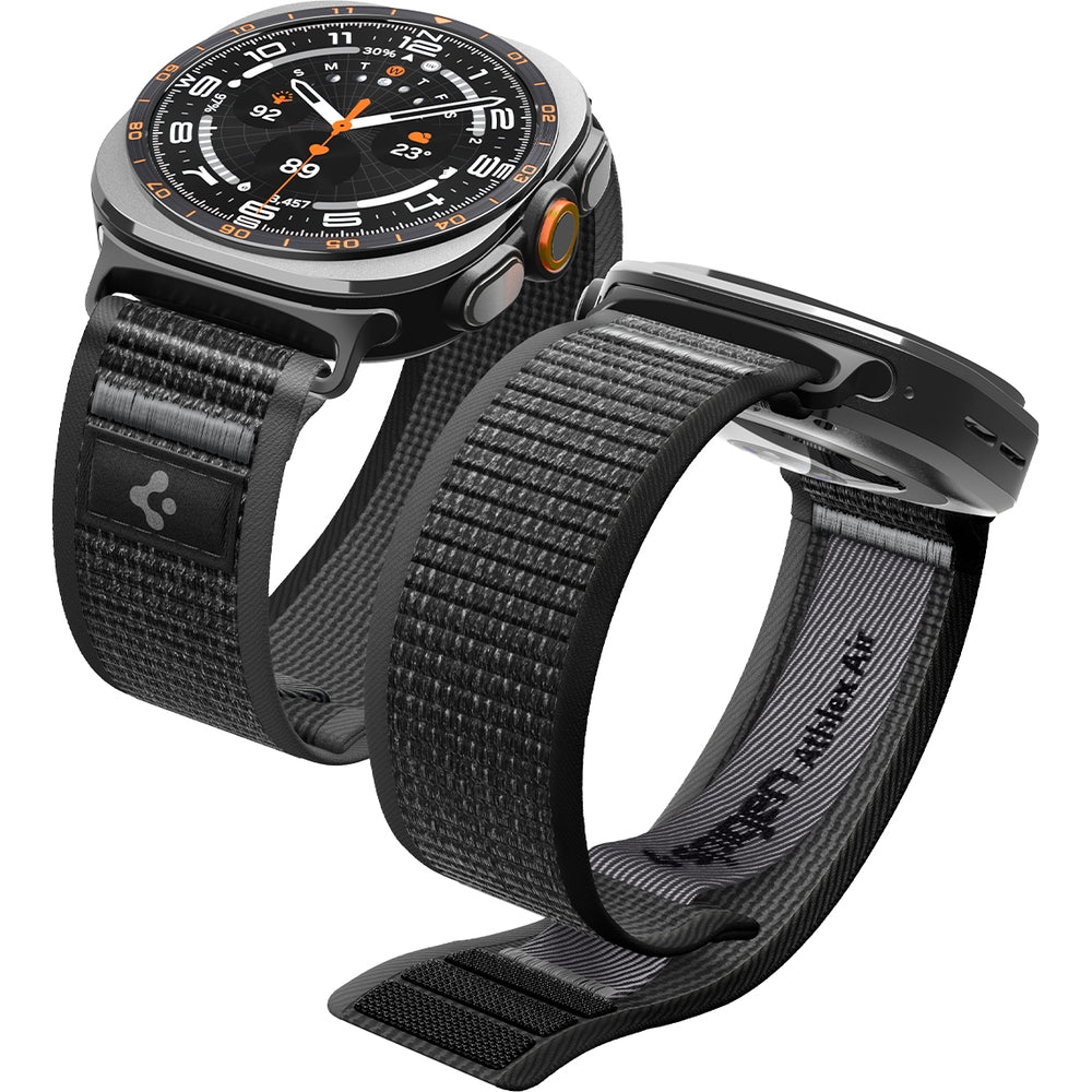 Armband für Galaxy Watch Ultra 2 / Ultra, Spigen Athlex Air, Schwarz