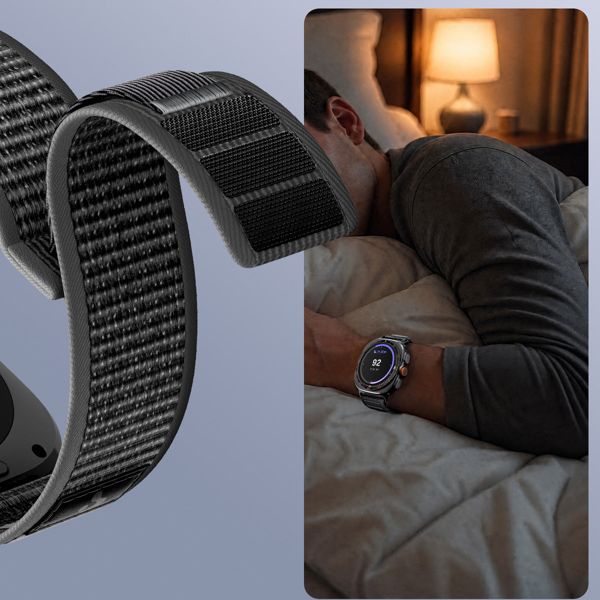 Armband für Galaxy Watch Ultra 2 / Ultra, Spigen Athlex Air, Schwarz