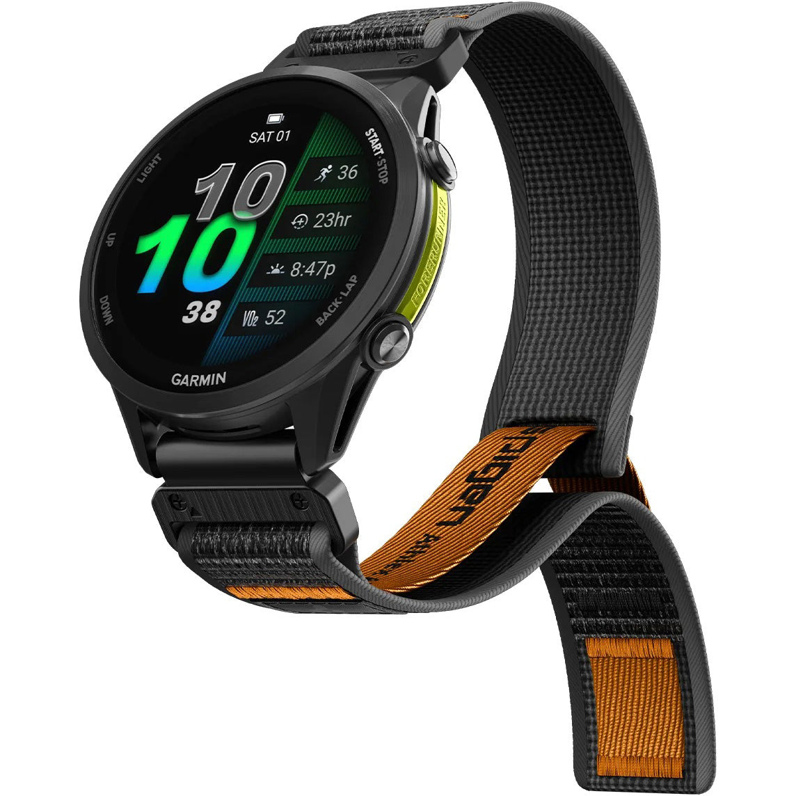 Armband für Smartwatch, QuickFit 22 mm, Spigen Athlex Air 2, Schwarz-Orange