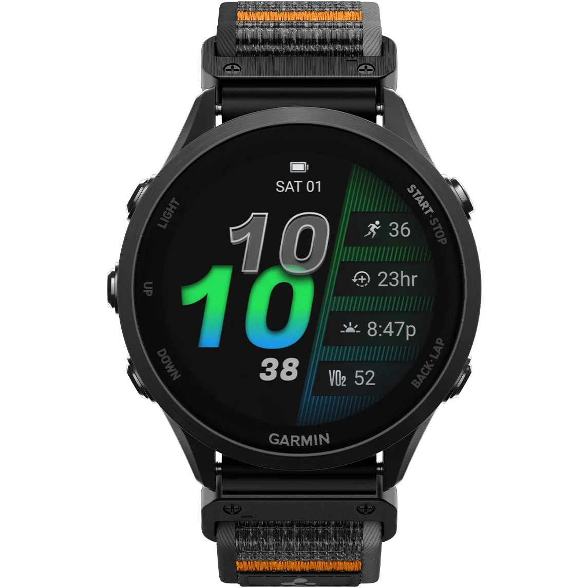 Armband für Smartwatch, QuickFit 22 mm, Spigen Athlex Air 2, Schwarz-Orange