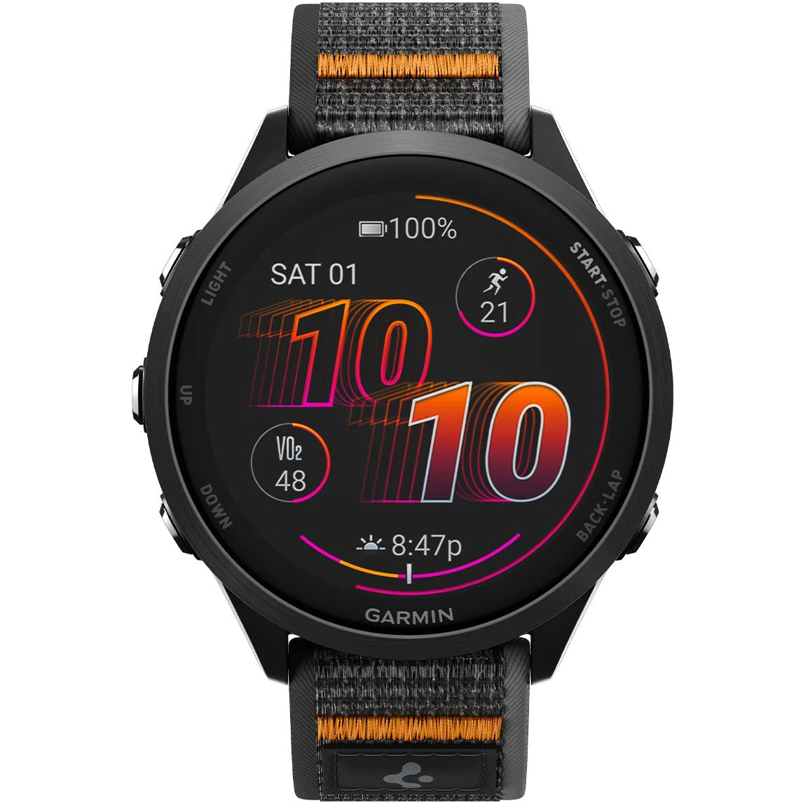 Armband für Smartwatch, QuickRelease 22 mm, Spigen Athlex Air 2, Schwarz-Orange