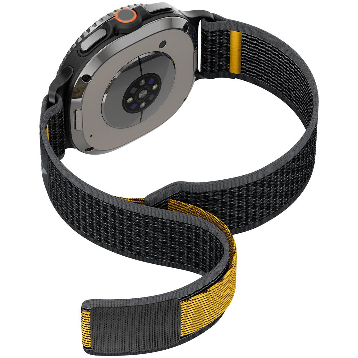 Armband für Galaxy Watch 9 40 mm / 44 mm / 8 40 mm / 44 mm / 8 Classic 46 mm, Classic 46 mm, Spigen Athlex Air, Schwarz