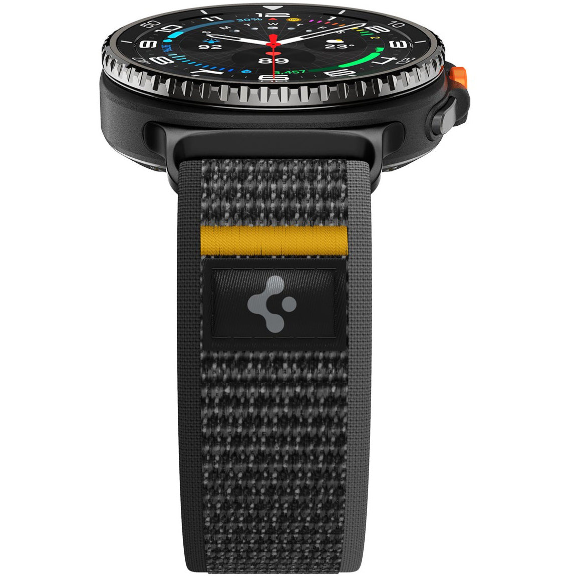 Armband für Galaxy Watch 9 40 mm / 44 mm / 8 40 mm / 44 mm / 8 Classic 46 mm, Classic 46 mm, Spigen Athlex Air, Schwarz
