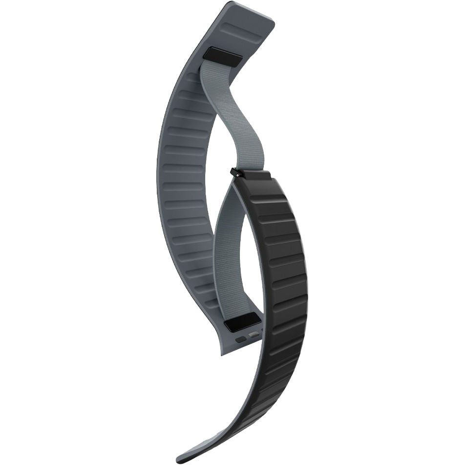 Armband für Apple Watch 44/45/46/49 mm, Spigen Athlex Air M, Schwarz-Grau (5/9)