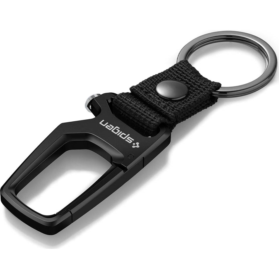 Schlüsselanhänger mit Karabiner und Flaschenöffner, Spigen Carabiner with KeyRing, Schwarz