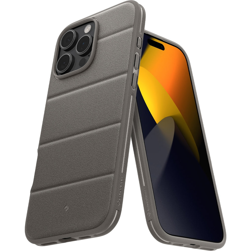 Handyhülle für iPhone 16 Pro, Spigen Caseology Athlex Mag mit MagSafe, Grau