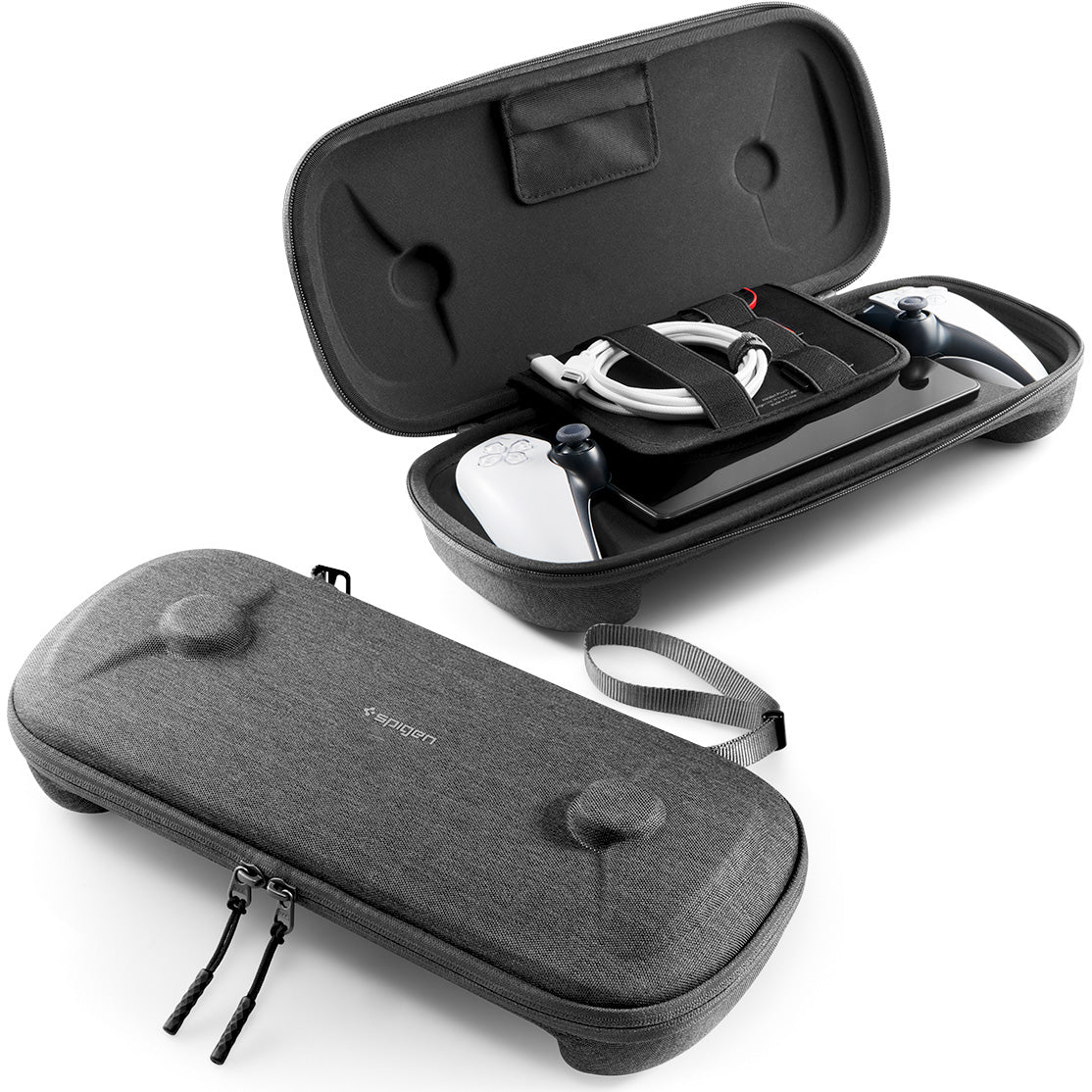 Hülle für PlayStation Portal, Spigen Klasden Pouch, Grau