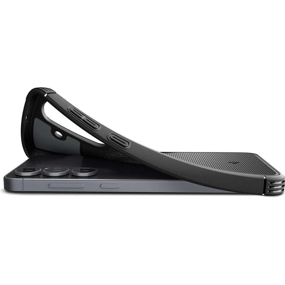 Handyhülle für Galaxy S25 FE, Spigen Core Armor Mag mit MagSafe, Schwarz