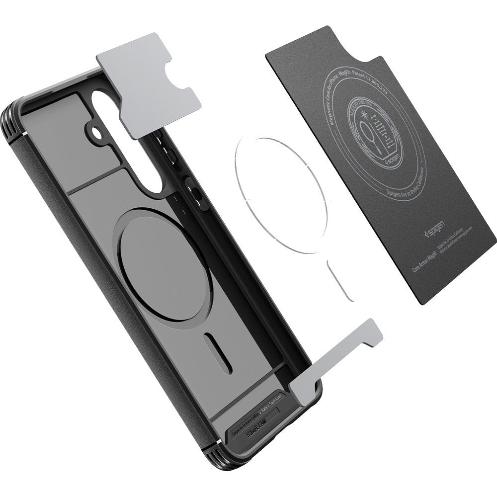 Handyhülle für Galaxy S25 FE, Spigen Core Armor Mag mit MagSafe, Schwarz