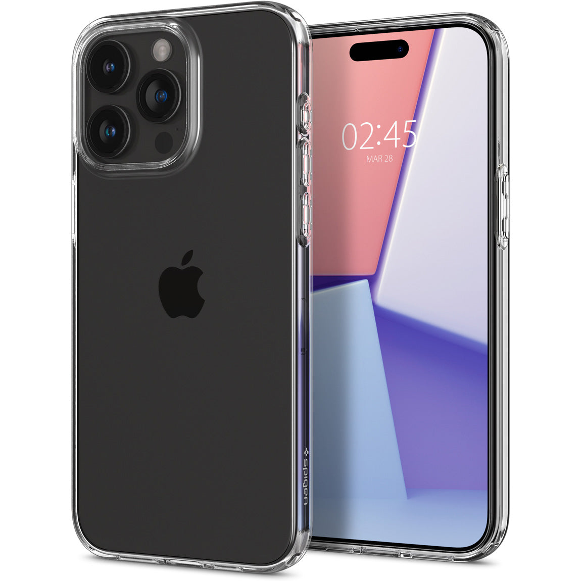 Schutzhülle Spigen Crystal Flex für Apple iPhone 15 Pro, Transparent