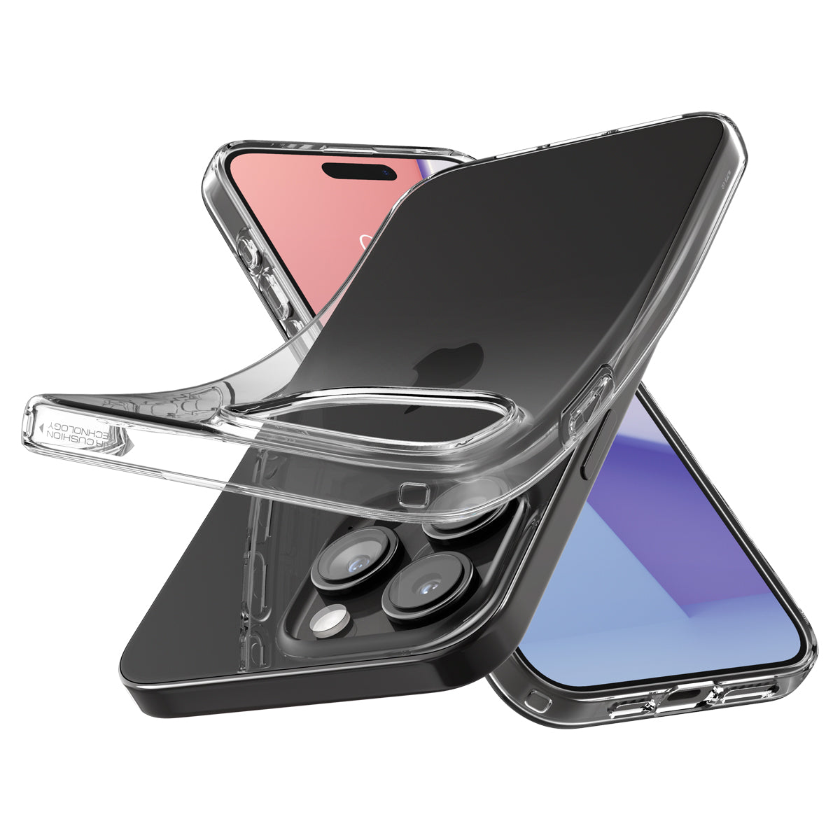 Schutzhülle Spigen Crystal Flex für Apple iPhone 15 Pro, Transparent