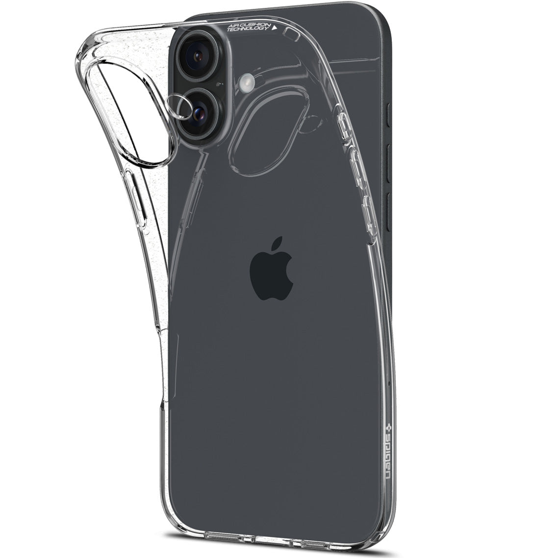Handyhülle für iPhone 16, Spigen Crystal Flex, Transparent