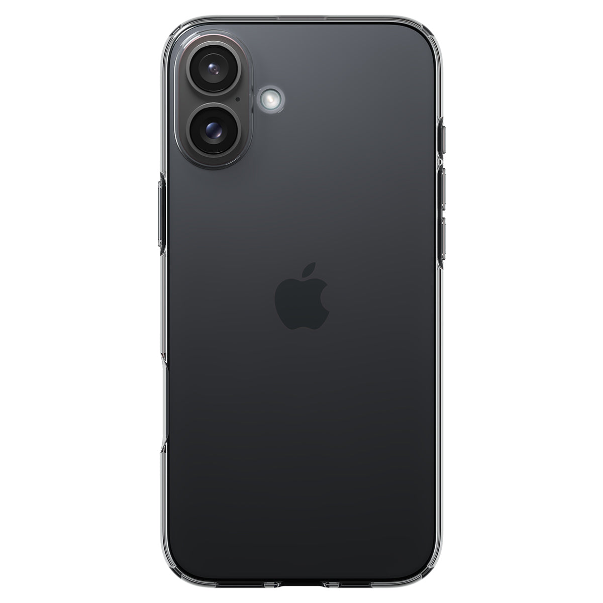 Handyhülle für iPhone 16, Spigen Crystal Flex, Rauchfarben