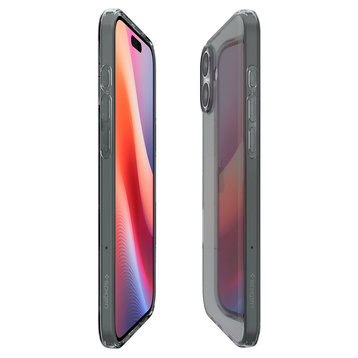 Handyhülle für iPhone 16, Spigen Crystal Flex, Rauchfarben