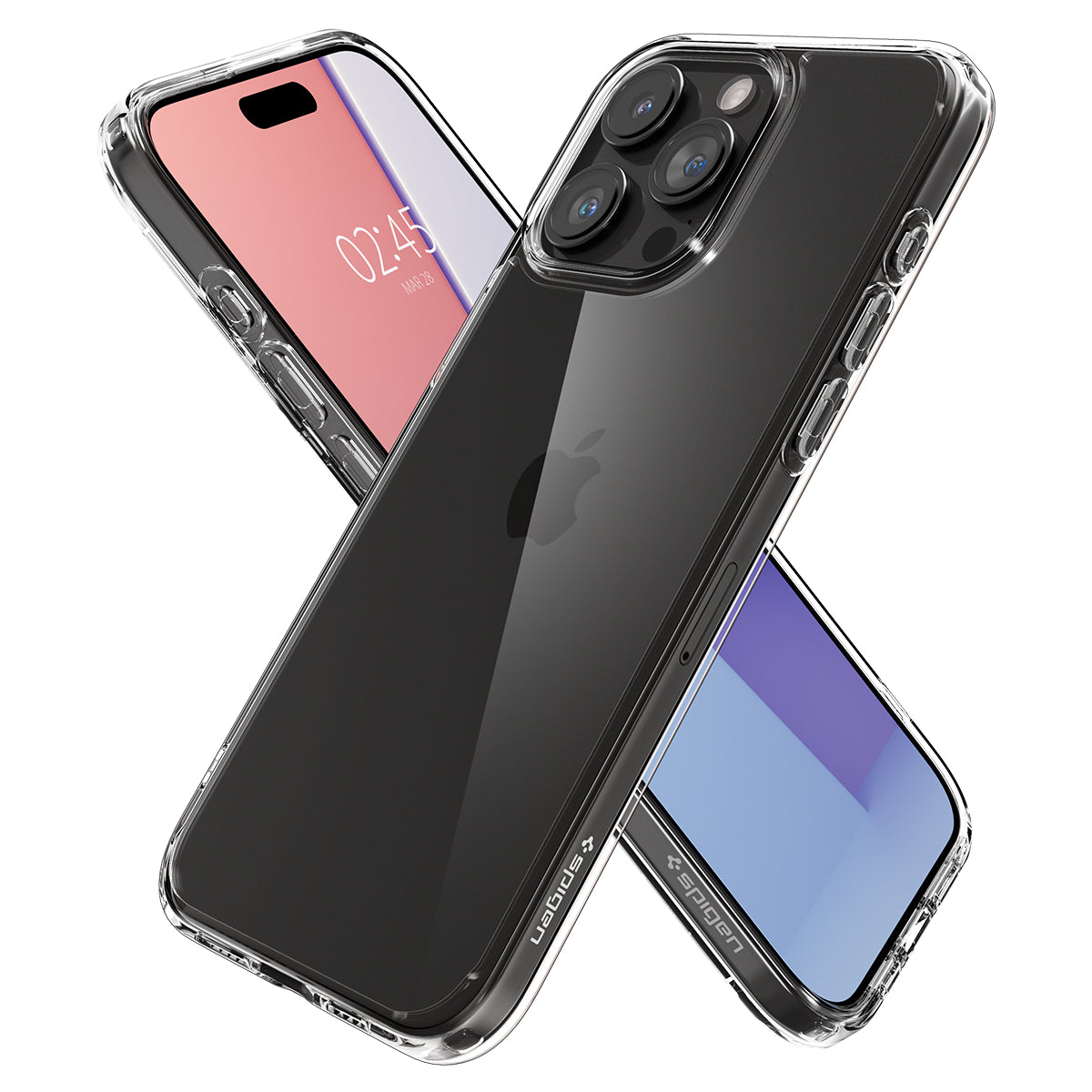 Schutzhülle Spigen Crystal Hybrid für Apple iPhone 15 Pro Max, Transparent