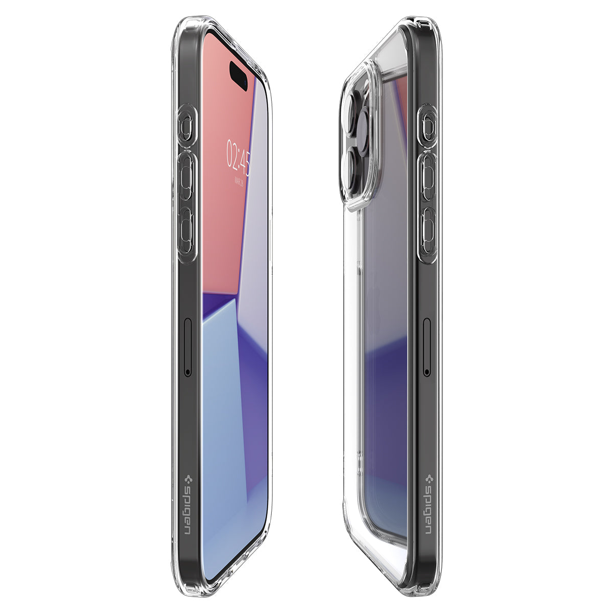 Schutzhülle Spigen Crystal Hybrid für Apple iPhone 15 Pro Max, Transparent