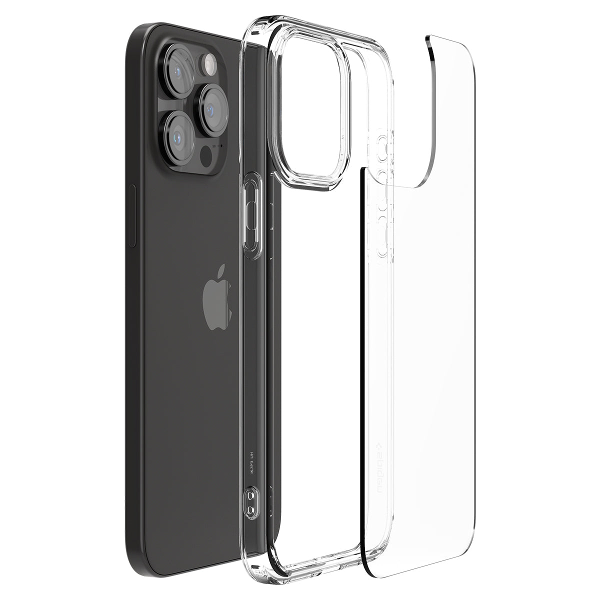 Schutzhülle Spigen Crystal Hybrid für Apple iPhone 15 Pro Max, Transparent