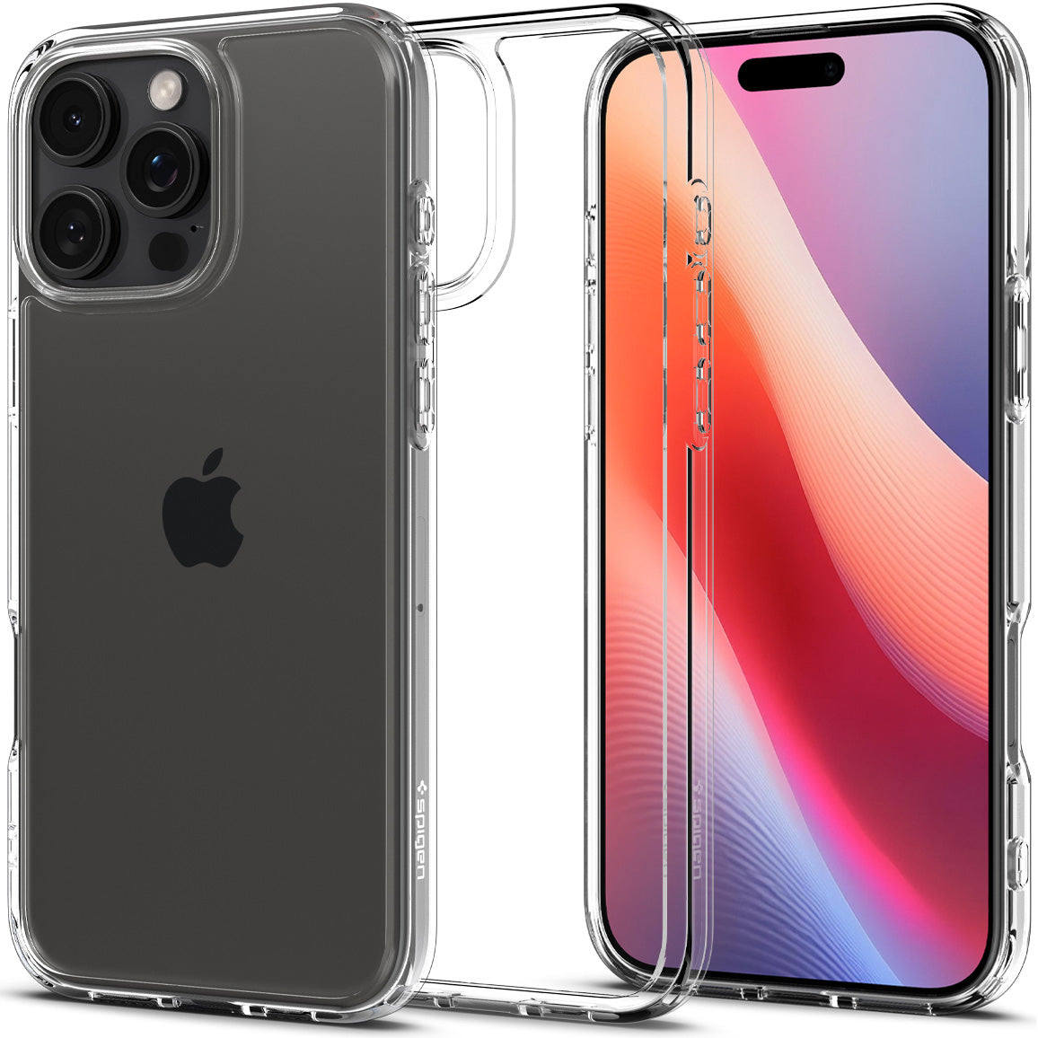 Handyhülle für iPhone 16 Pro Max, Spigen Crystal Hybrid, Transparent