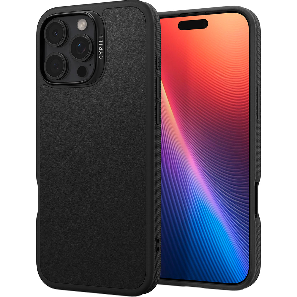Handyhülle für iPhone 16 Pro Max, Spigen Cyrill Kajuk Mag mit MagSafe, Schwarz
