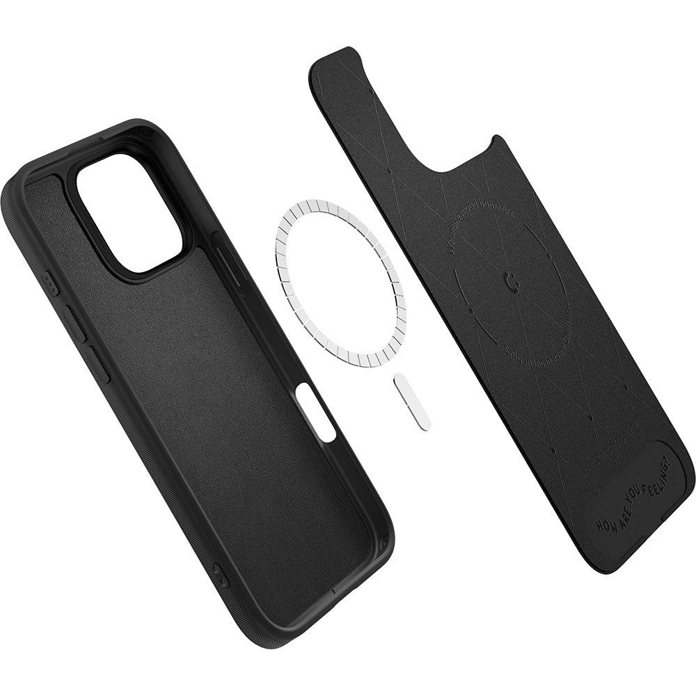 Handyhülle für iPhone 16 Pro Max, Spigen Cyrill Kajuk Mag mit MagSafe, Schwarz