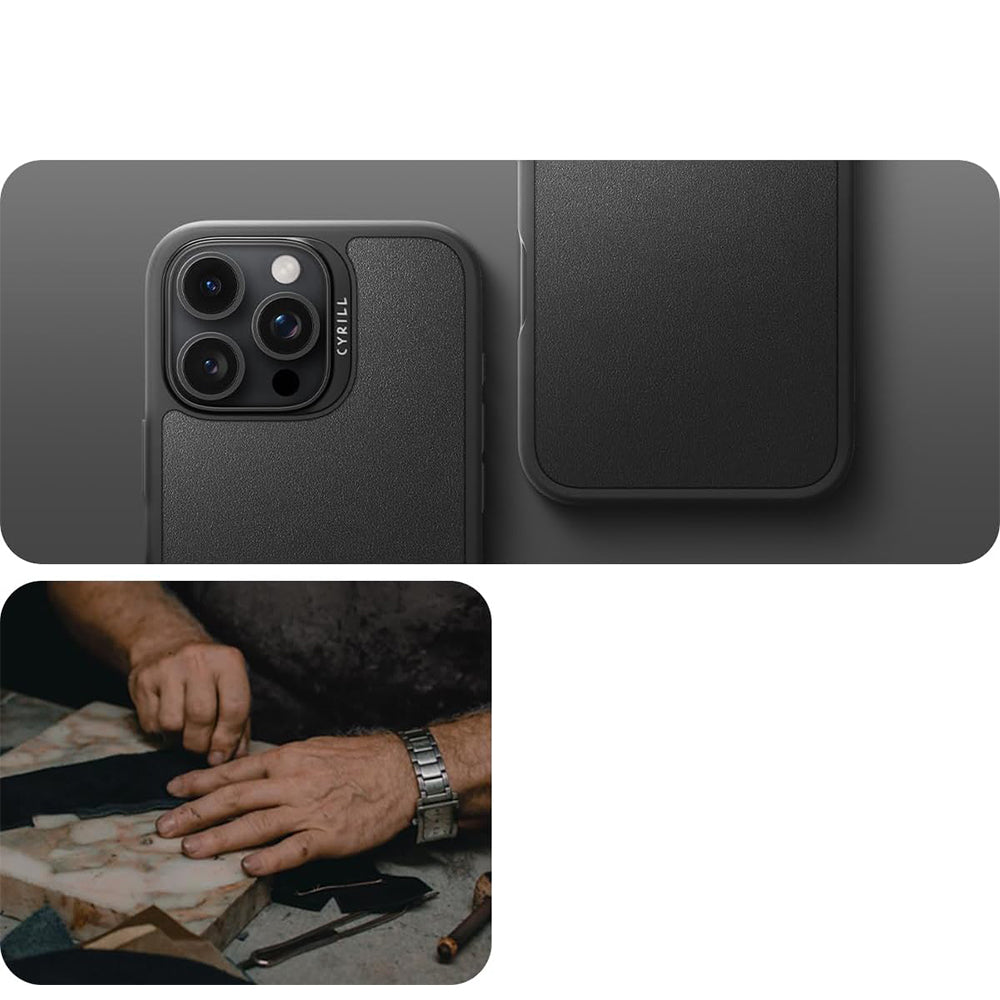 Handyhülle für iPhone 16 Pro Max, Spigen Cyrill Kajuk Mag mit MagSafe, Schwarz