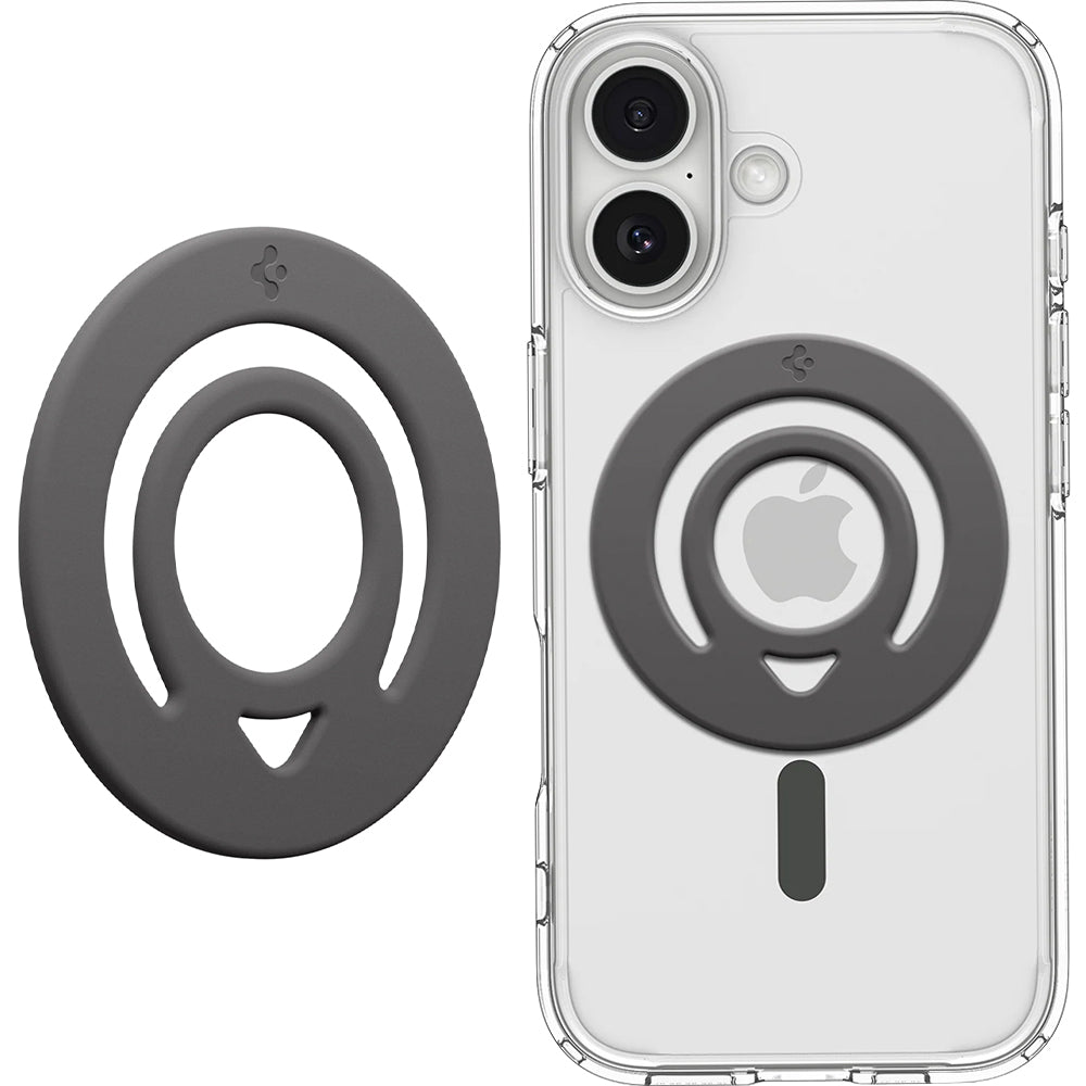 Magnetischer Fingerhalter für MagSafe, Spigen Dual Pop MagFit Holder, Dunkelgrau