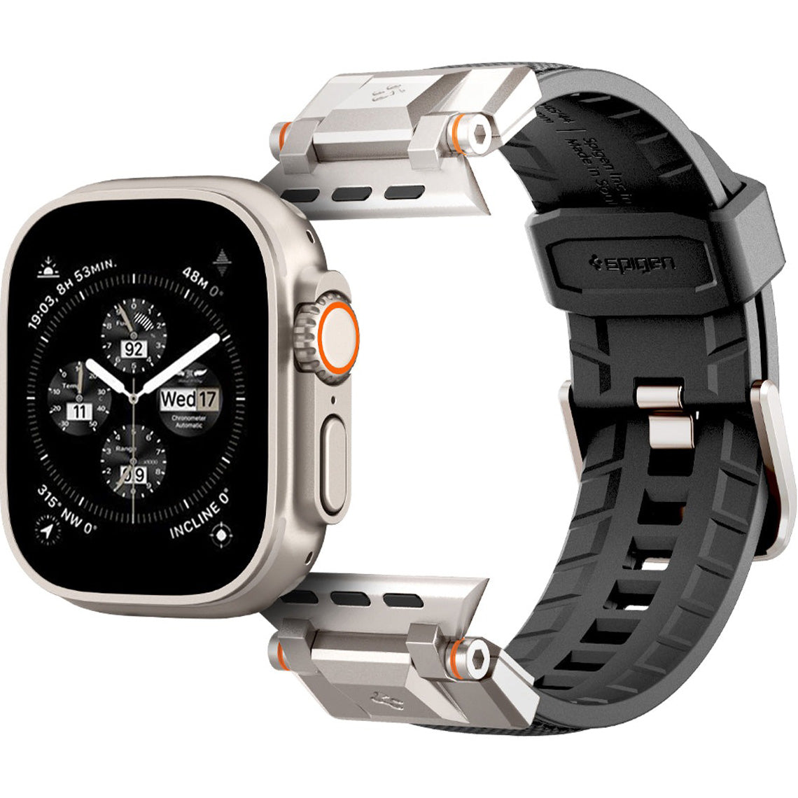 Armband Spigen DuraPro Armor für Apple Watch 49/46/45/44 mm, Schwarz und Beige