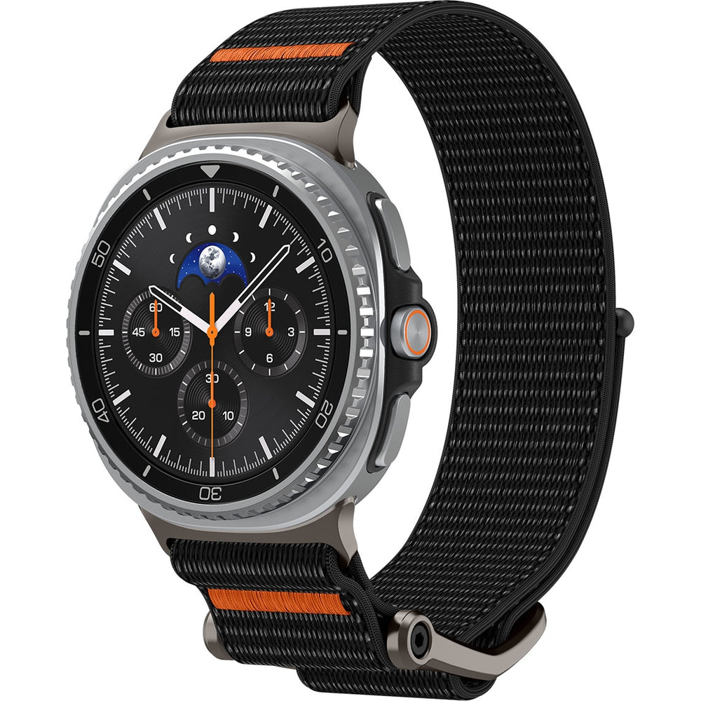 Armband für Galaxy Watch 9 40 mm / 44 mm / 8 40 mm / 44 mm / 8 Classic 46 mm, Spigen DuraPro Flex Band, Schwarz