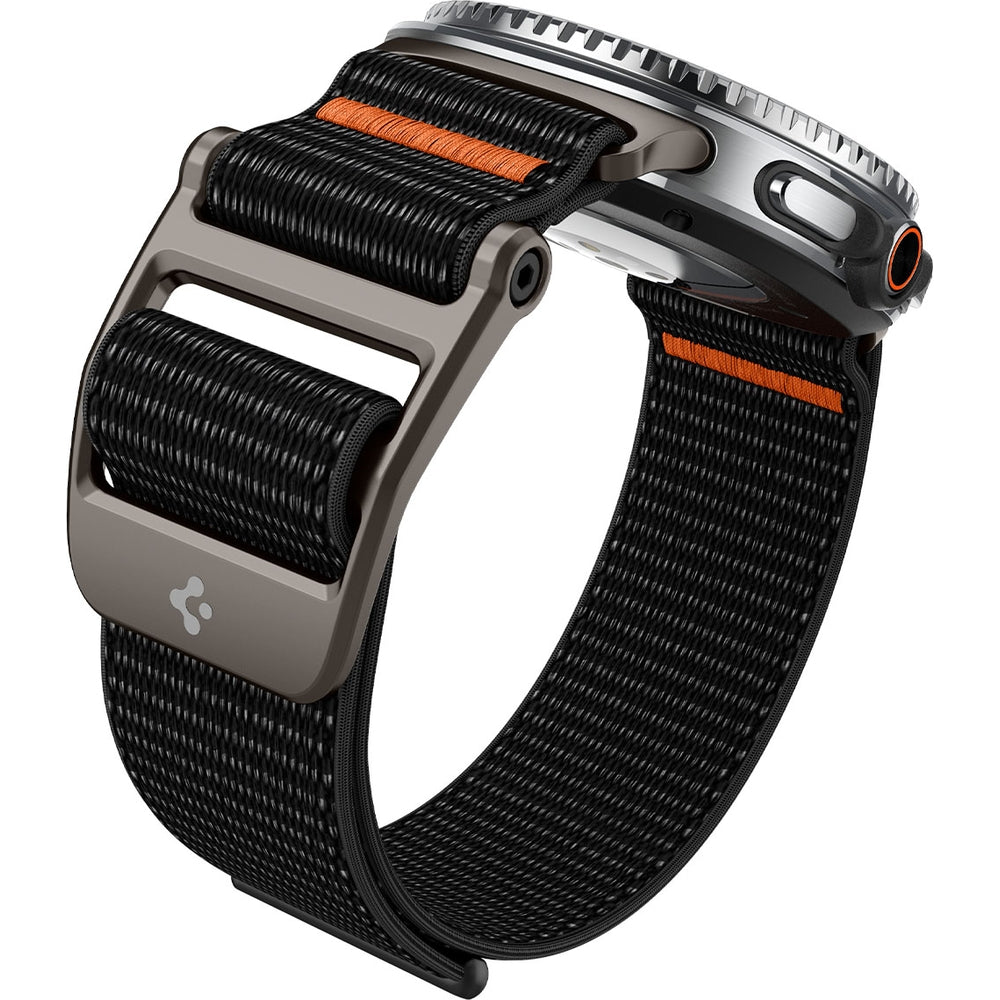 Armband für Galaxy Watch 9 40 mm / 44 mm / 8 40 mm / 44 mm / 8 Classic 46 mm, Spigen DuraPro Flex Band, Schwarz