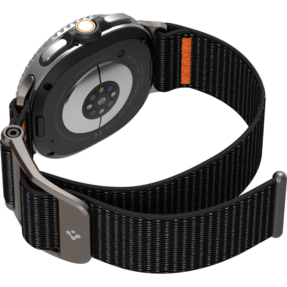 Armband für Galaxy Watch 9 40 mm / 44 mm / 8 40 mm / 44 mm / 8 Classic 46 mm, Spigen DuraPro Flex Band, Schwarz