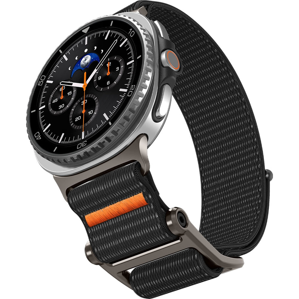 Armband für Galaxy Watch 9 40 mm / 44 mm / 8 40 mm / 44 mm / 8 Classic 46 mm, Spigen DuraPro Flex Band, Schwarz