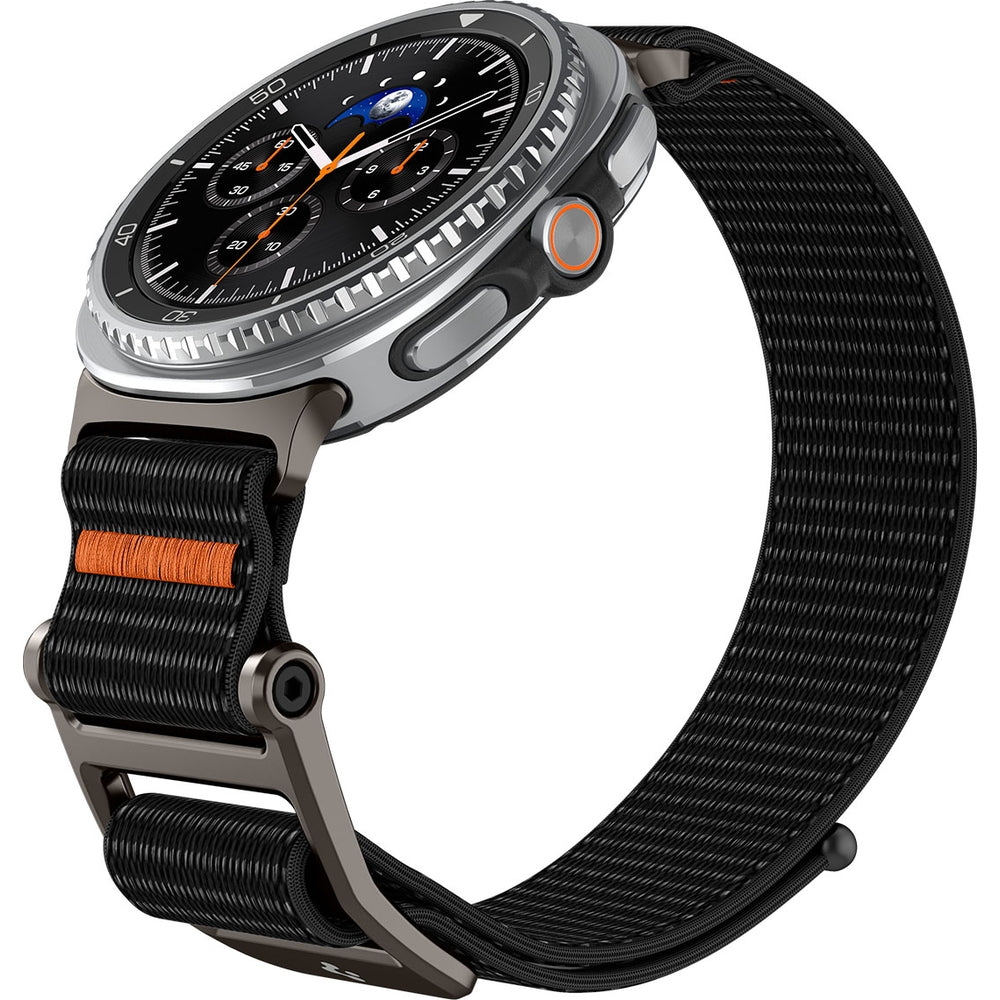 Armband für Galaxy Watch 9 40 mm / 44 mm / 8 40 mm / 44 mm / 8 Classic 46 mm, Spigen DuraPro Flex Band, Schwarz