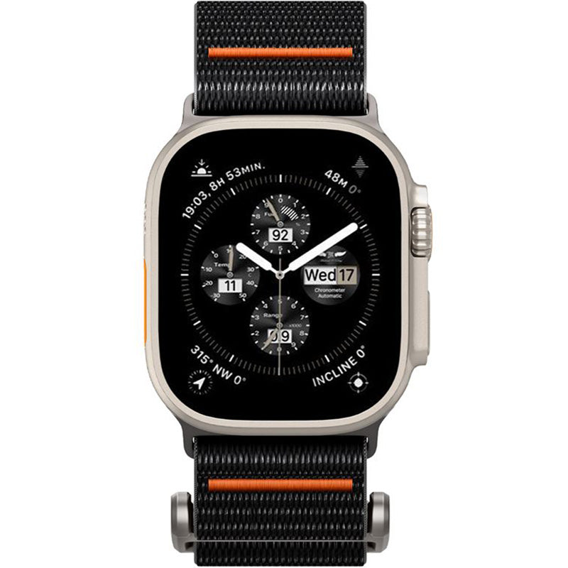 Armband für Apple Watch 49/46/45/44 mm, Spigen DuraPro Flex Ultra Band, Schwarz
