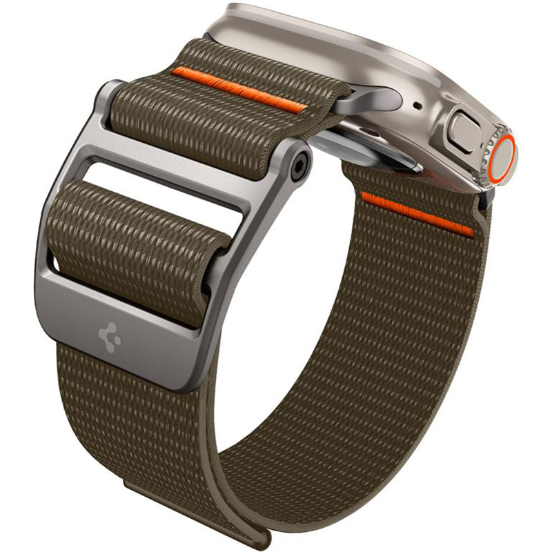 Armband für Apple Watch 49/46/45/44 mm, Spigen DuraPro Flex Ultra Band, Olivgrün