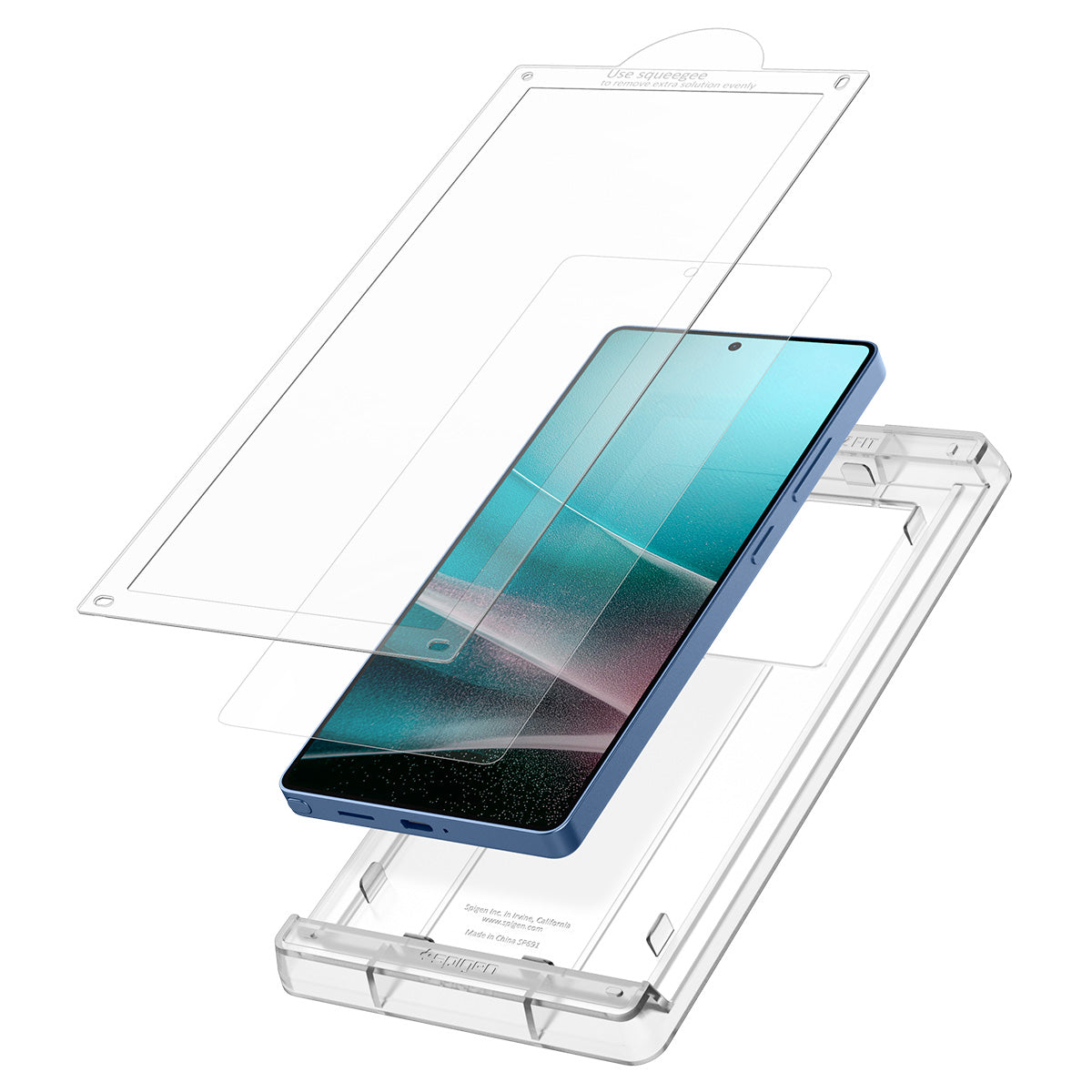 Bildschirmfolie + Applikator für Galaxy S25 Ultra, Spigen Elite Shield EZ Fit 1-Pack