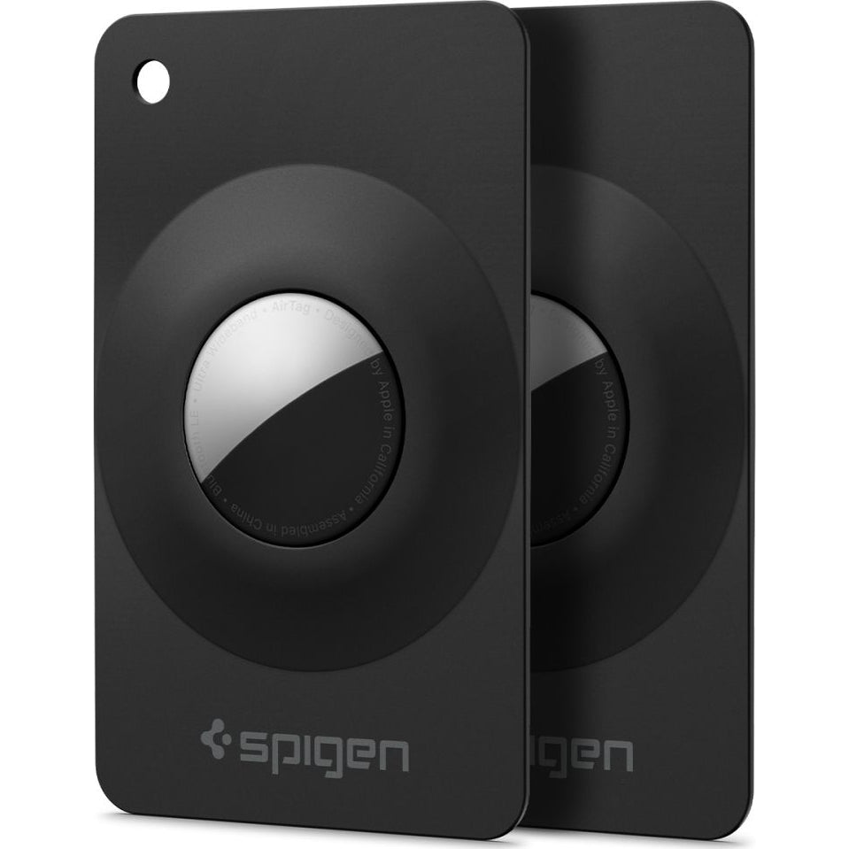 Hüllen-Set für Apple AirTag, Spigen AirFit 2, 2 Stück, Schwarz