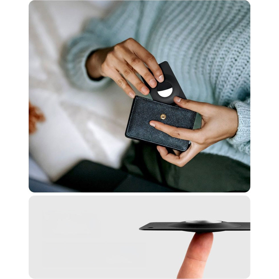 Hüllen-Set für Apple AirTag, Spigen AirFit 2, 2 Stück, Schwarz
