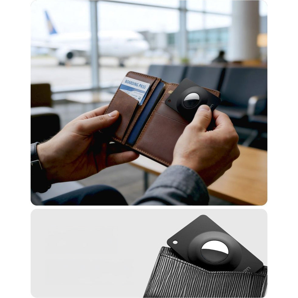 Hüllen-Set für Apple AirTag, Spigen AirFit 2, 2 Stück, Schwarz