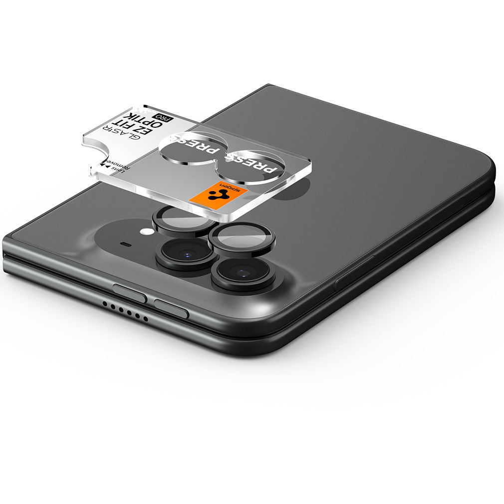 Glas für die Kamera für iPhone Ultra, Spigen Glas.tR EZ Fit Optik Pro 2-Pack, Schwarz (2/7)
