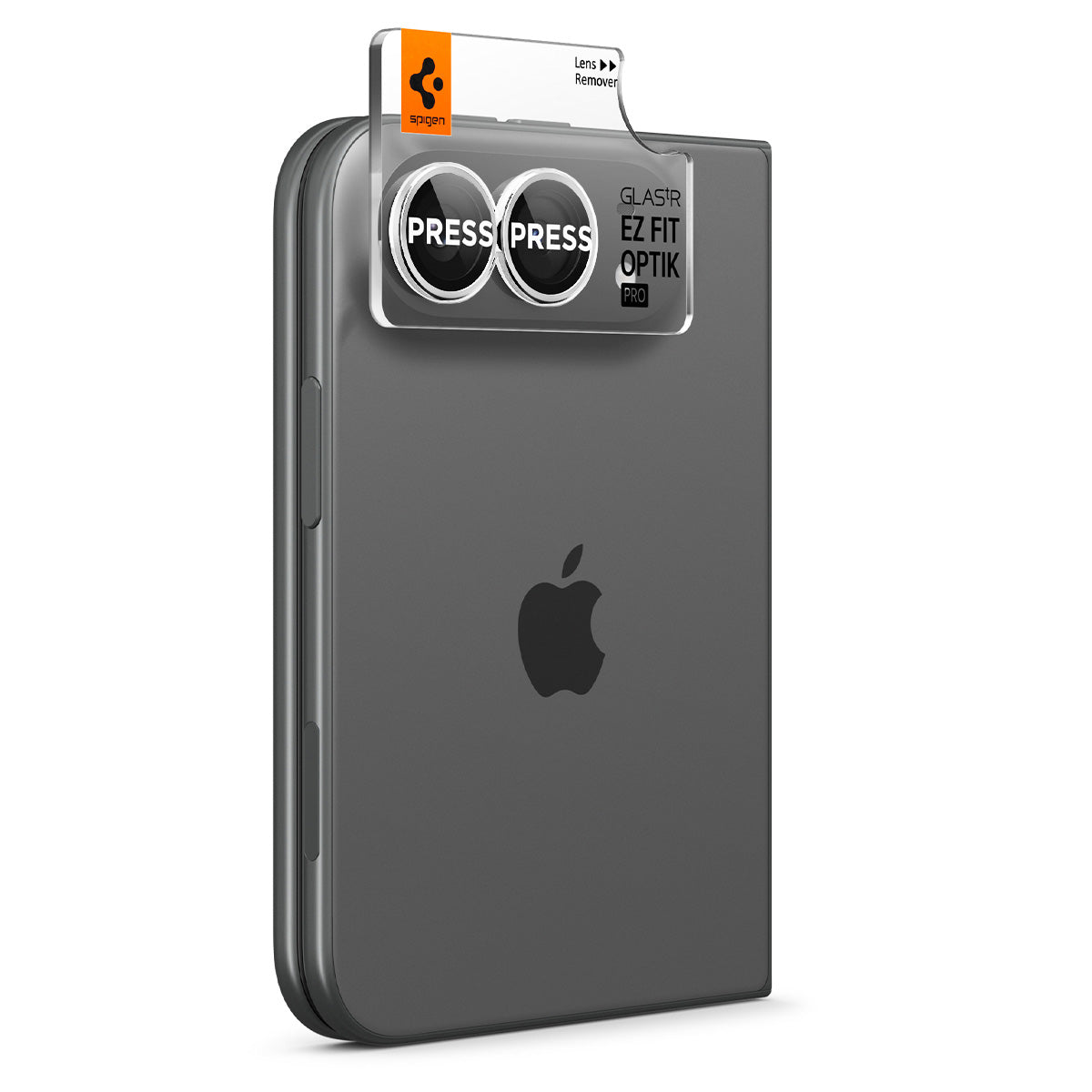 Glas für die Kamera für iPhone Duo, Spigen Glas.tR EZ Fit Optik Pro 2-Pack, Weiß (3/7)