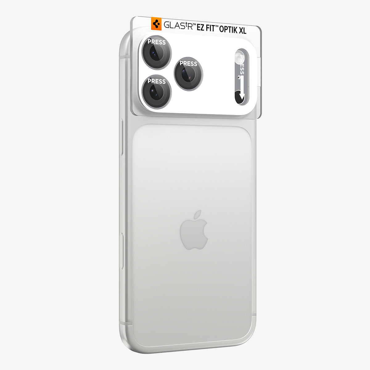 Glas für die Kamera für iPhone 18 Pro, Spigen Glas.tR Ez Fit Optik Pro XL 1-Pack, Silbern (14/15)