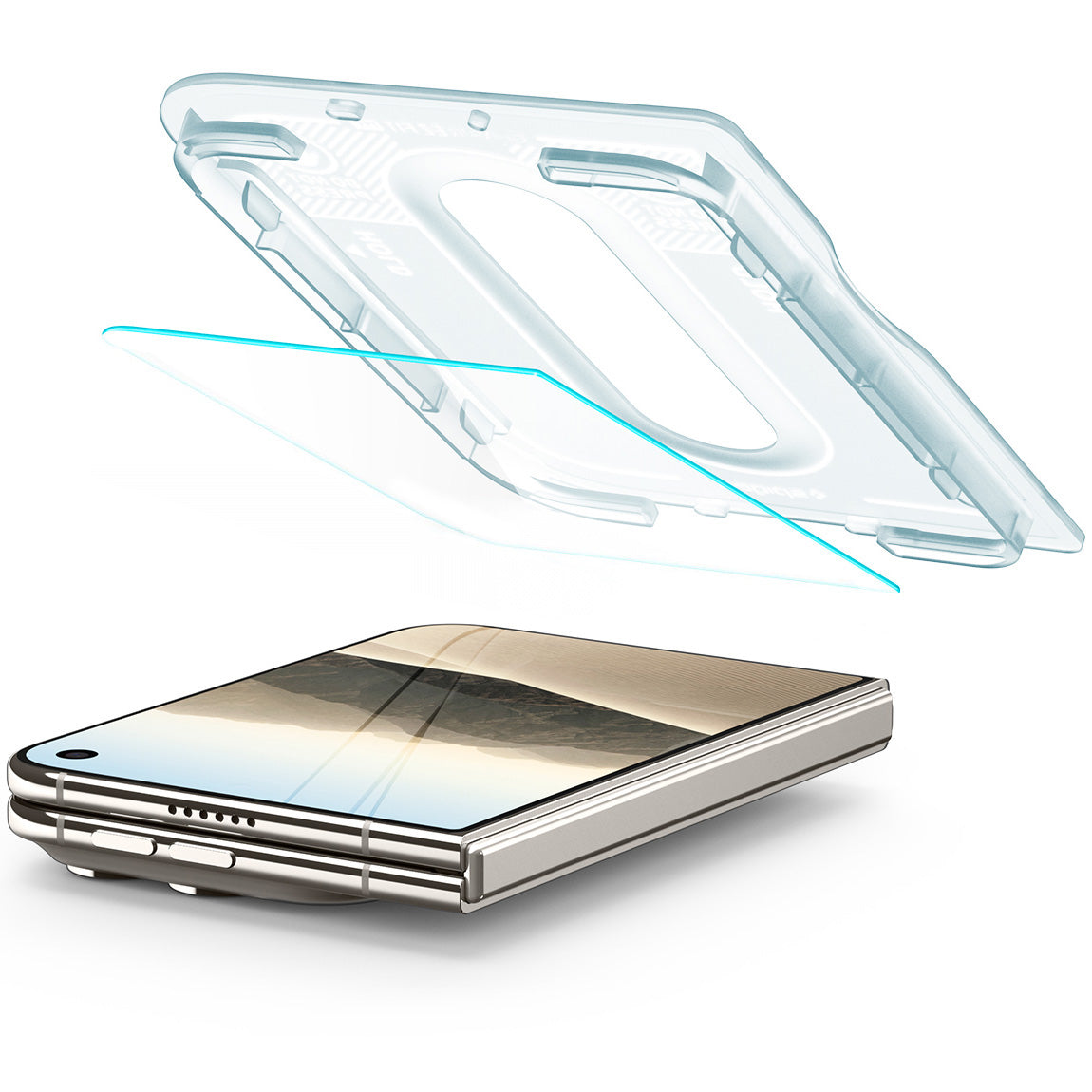 Glas + Applikator für iPhone Duo, Spigen Glas.tR EZ Fit Pro 1-Pack (AC) (15/15)