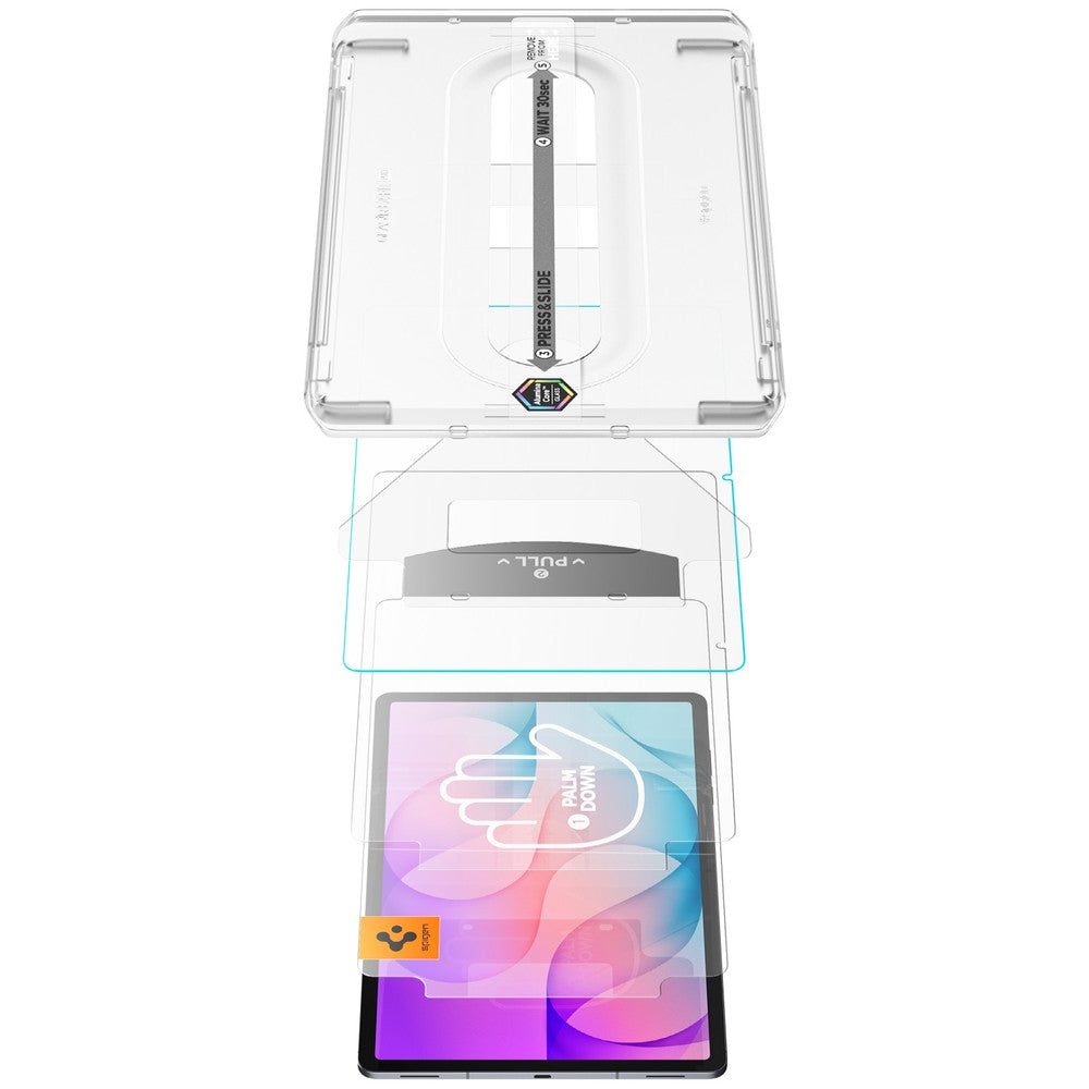 Glas + Applikator für Galaxy Tab S12 Plus, Spigen Glas.tR EZ Fit Pro 1-Pack (AC) (3/12)